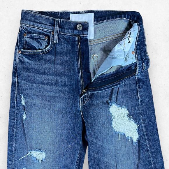 MOTHER High Rise Blue Jeans - Picture 4 of 10